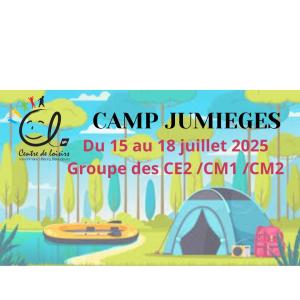 Camp Jumièges CE2/CM1/CM2 Du 15 AU 18 Juillet 2025